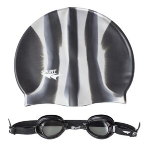Dětské plavecké brýle s čepicí SPURT ZEBRA 1100 - černé