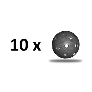 Florbalový míček TRIX IFF - černý - 10 ks
