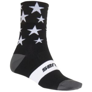 Sensor ponožky Stars - Black-White