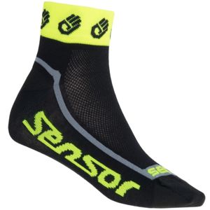 Ponožky SENSOR Race Lite Ručičky reflex žluté - vel. 3-5 