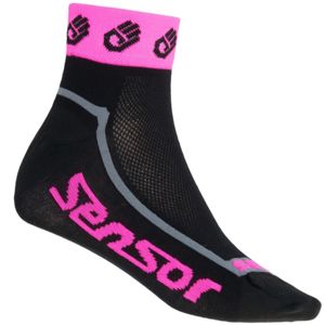 Ponožky SENSOR Race Lite Ručičky reflex růžové - vel. 9-11