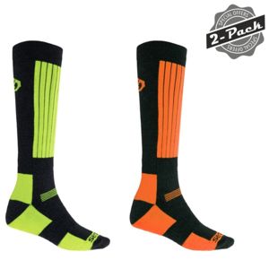 Sensor ponožky SNOW, 2-pack, zelená+oranžová 