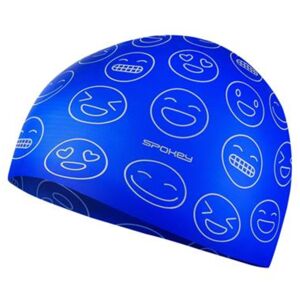 Plavecká čepice SPOKEY Emoji Junior - modrá